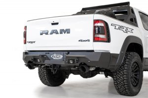 RAM 1500 TRX Bumper - Rear - Addictive Desert Designs - Stealth Fighter - Hammer Black - 2021